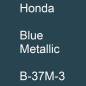 Preview: Honda, Blue Metallic, B-37M-3.